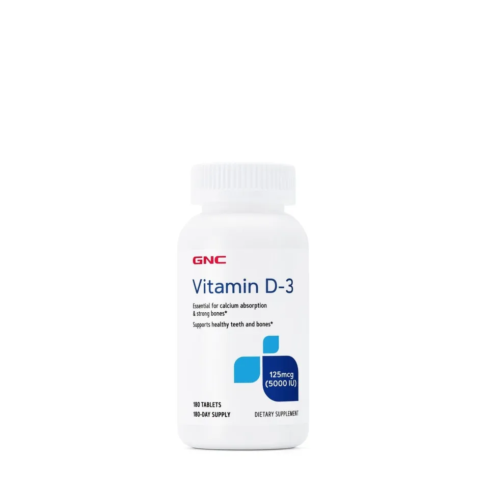 GNC VITAMINA D-3 5000UI X 180 TABLETE