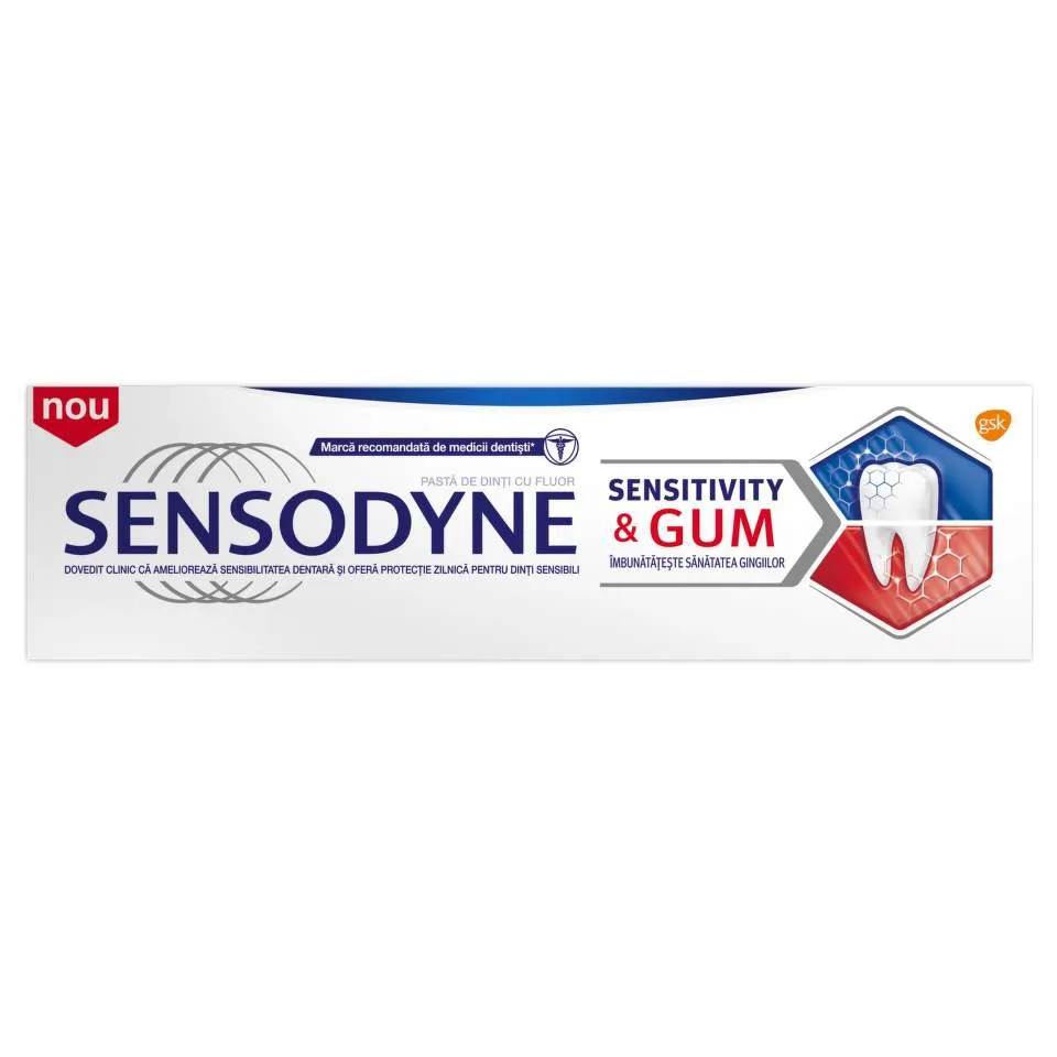 SENSODYNE PASTA DE DINTI SENSITIVITY AND GUM 75ML