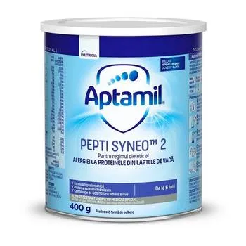 Lapte praf Aptamil Pepti SYNEO 2 pentru 6+ luni, 400g, Nutricia