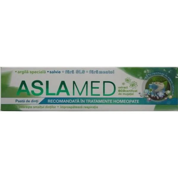 Aslamed Pasta Dinti pentru Tratament Homeopat 75ml