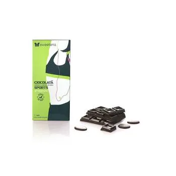 Ciocolata amaruie cu germeni de grau Sports, 100g, Sweeteria