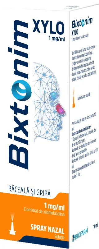 Bixtonim Xylo 0,1% Spray Nazal x 10 ml (Biofarm)