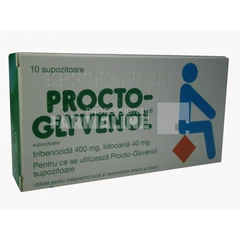 Procto Glyvenol 10 supozitoare