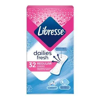 Absorbante zilnice Normal, 32 bucati, Libresse