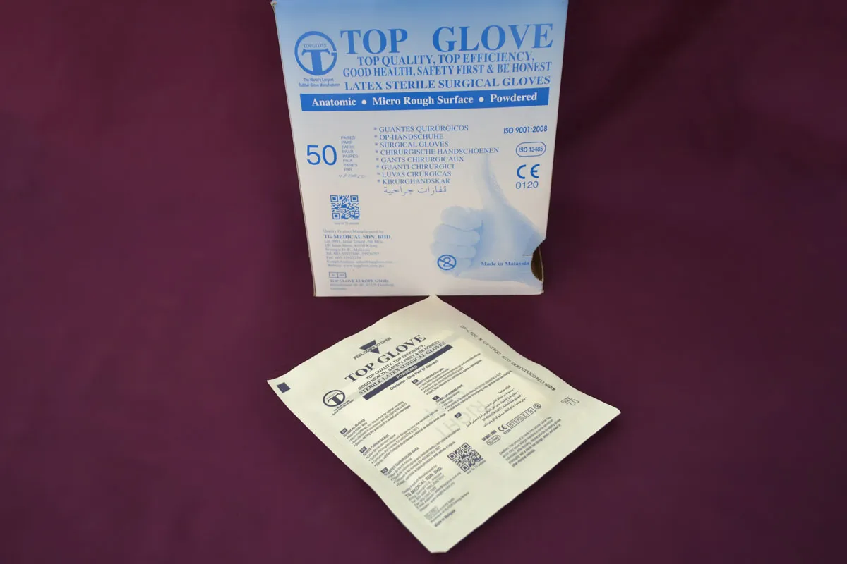 Manusi chirurgicale marimea 7 x 2 bucati (TopGlove Roval med)