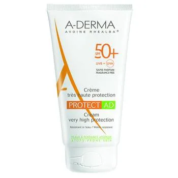 Crema pentru protectia solara a pielii atopice cu SPF 50+, 150 ml, A-derma