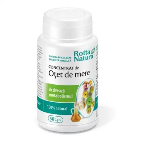 ROTTA NATURA Concentrat de otet de mere, 30 capsule