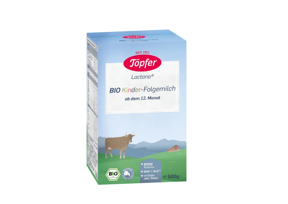 TOPFER LAPTE PRAF JUNIOR 1+ KINDER ORGANIC FOLLOW ON MILK 500G