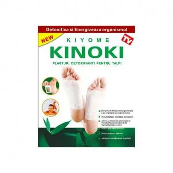 Plasturi detoxifianti Kinoki 6 x 8cm, 10 bucati, Naturalia Diet