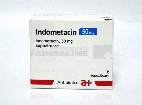 INDOMETACIN 50 mg x 6 SUPOZ. 50mg ANTIBIOTICE SA