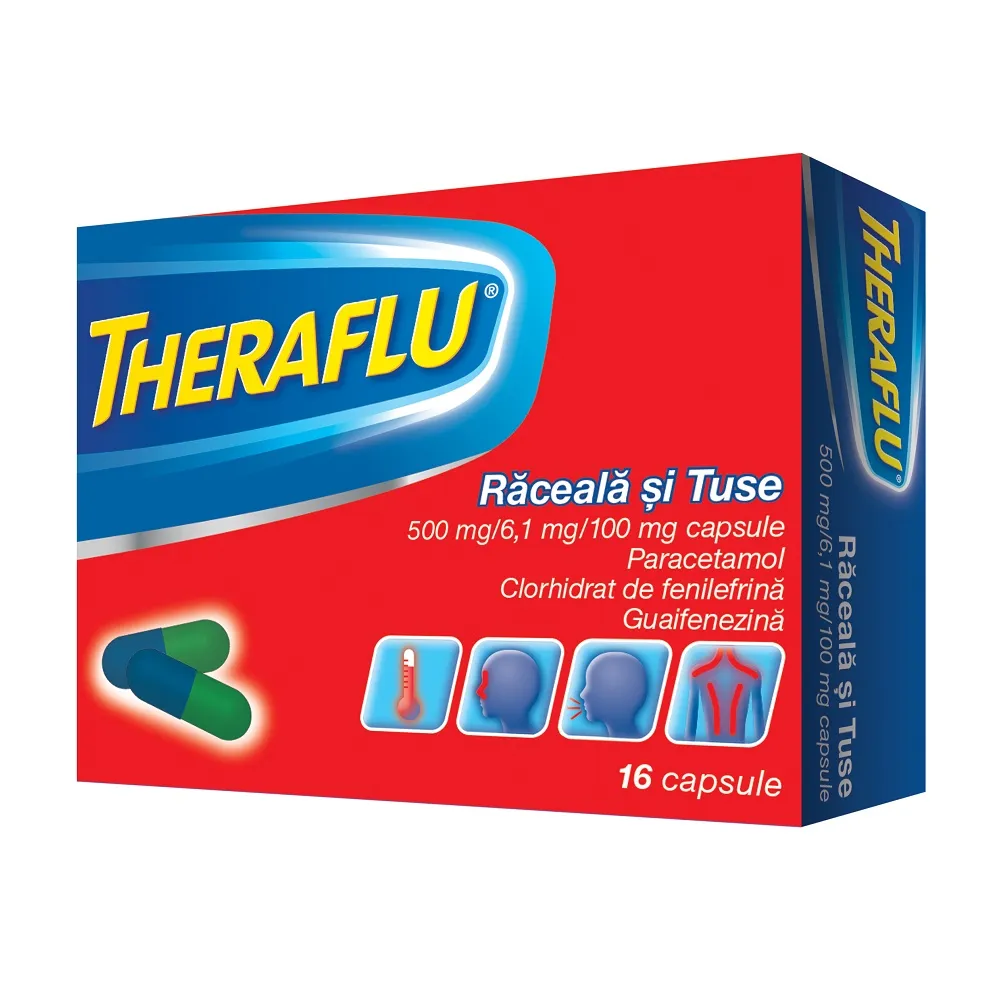 Theraflu Raceala si Tuse x 16 capsule