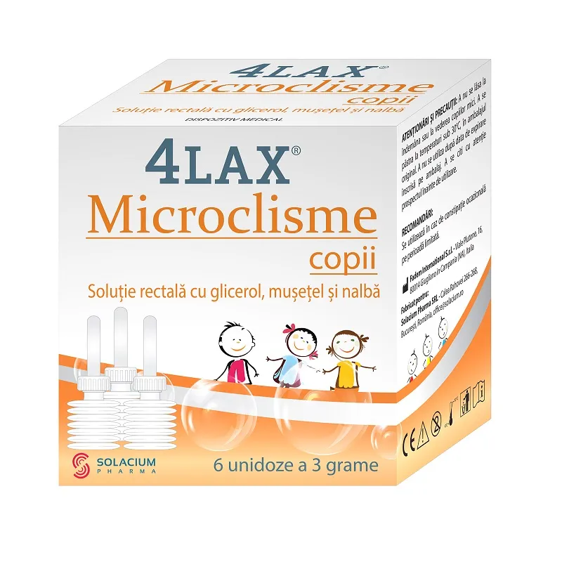 4lax microclisme copii x 6 unidoze