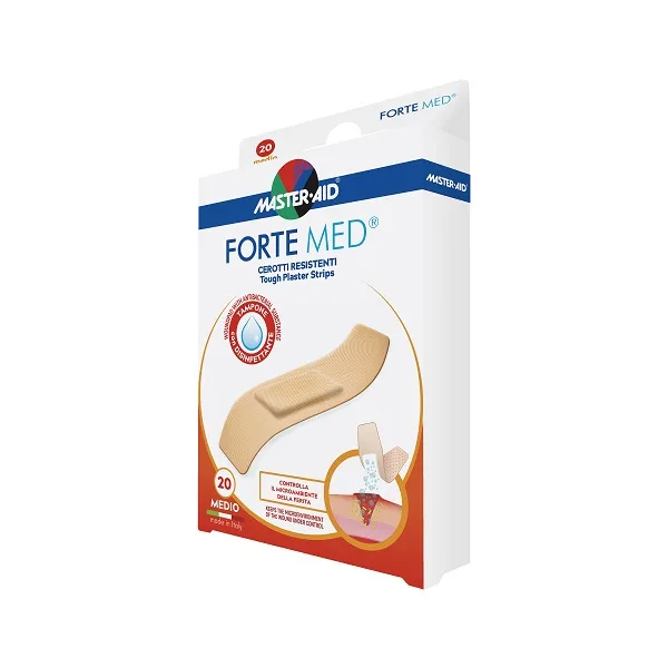 Plasturi ultra rezistenți Forte Med Master-Aid, 78x20 mm, 20 bucăți , Pietrasanta Pharma