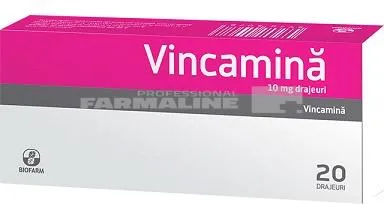VINCAMINA x 20 DRAJ. 10mg BIOFARM SA