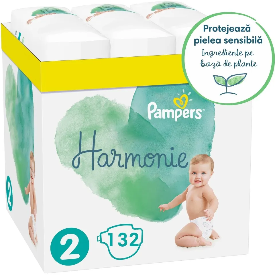 PAMPERS SCUTEC HARMONIE 4-8KG 132 BUCATI MARIMEA 2