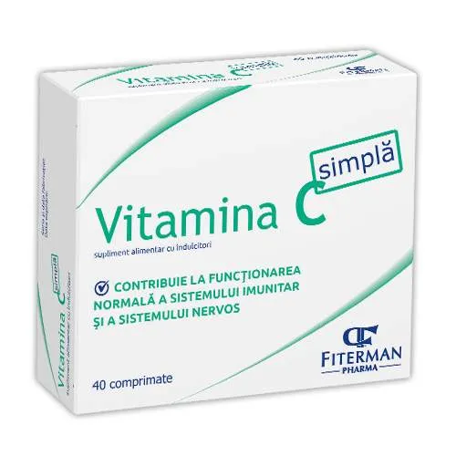 VITAMINA C SIMPLA 40 COMPRIMATE MASTICABILE