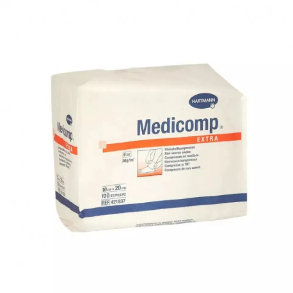 HARTMANN MEDICOMP COMPRESE EXTRA NESTERILE DIN MATERIAL NETESUT 6 STRATURI 10CM X 20CM 100 BUCATI