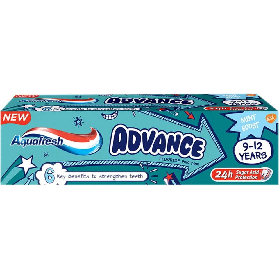 AQUAFRESH PASTA DE DINTI ADVANCE 9-12ANI 75ML