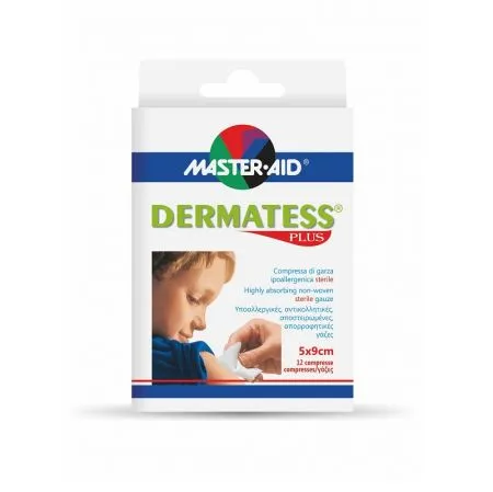 Comprese sterile Dermatess Plus Master-Aid, 5x9 cm, 12 bucati, Pietrasanta Pharma