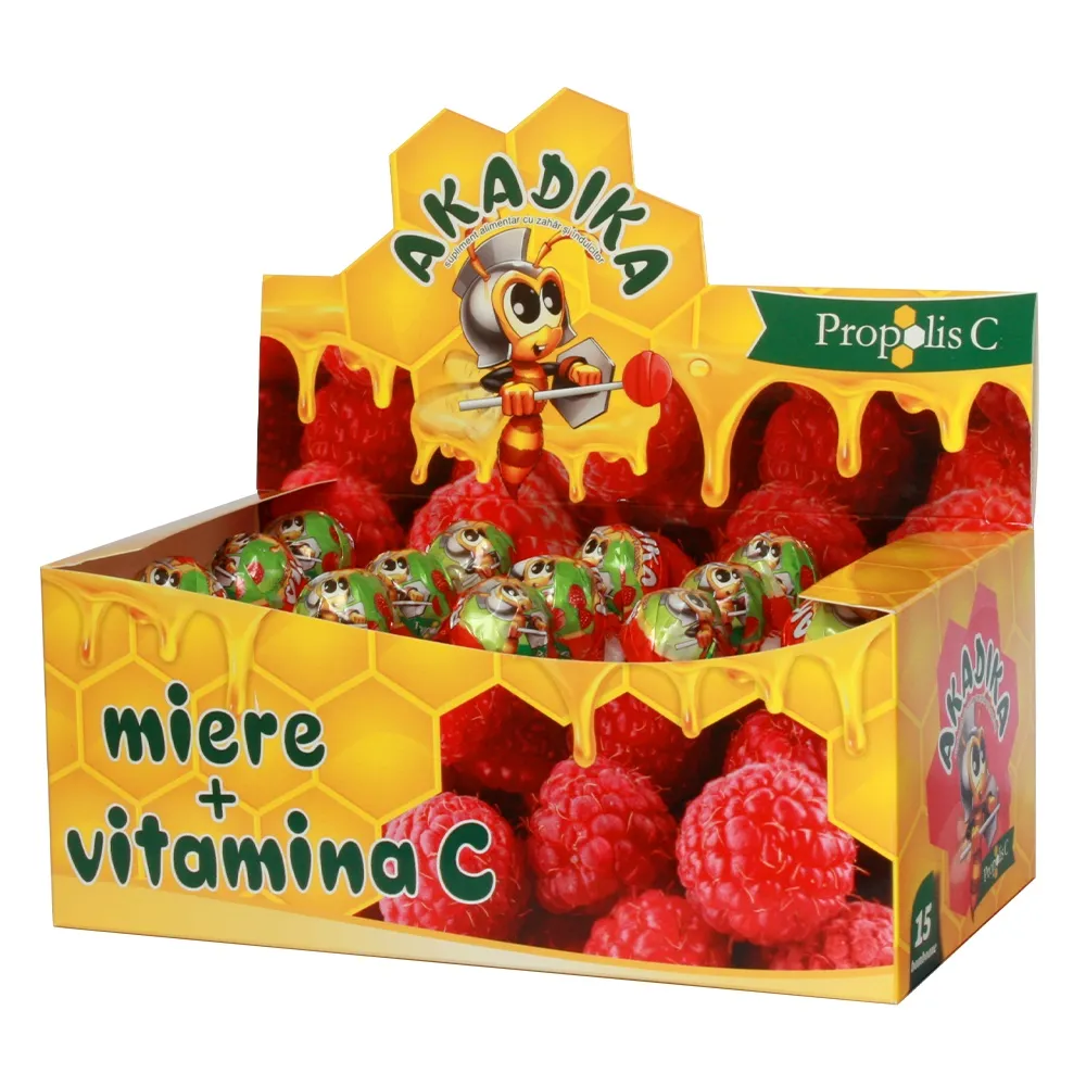 Akadika Propolis C miere + Vit.C x 15 bucati