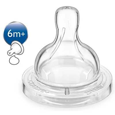 AVENT Tetina Airflex,+6 luni, orificiu forma Y, SCF636/27, 2 bucati