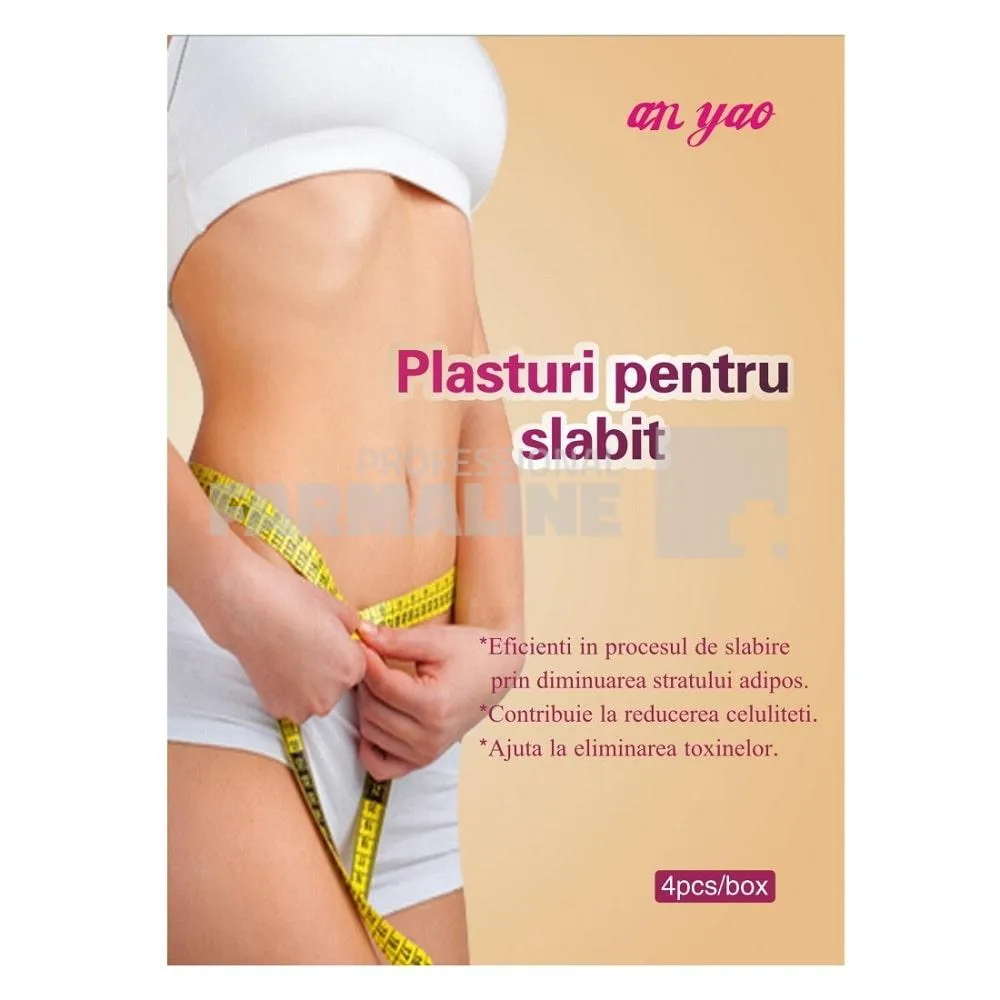 Plasture pentru slabit 7 cm X 10 cm - 4 plasturi