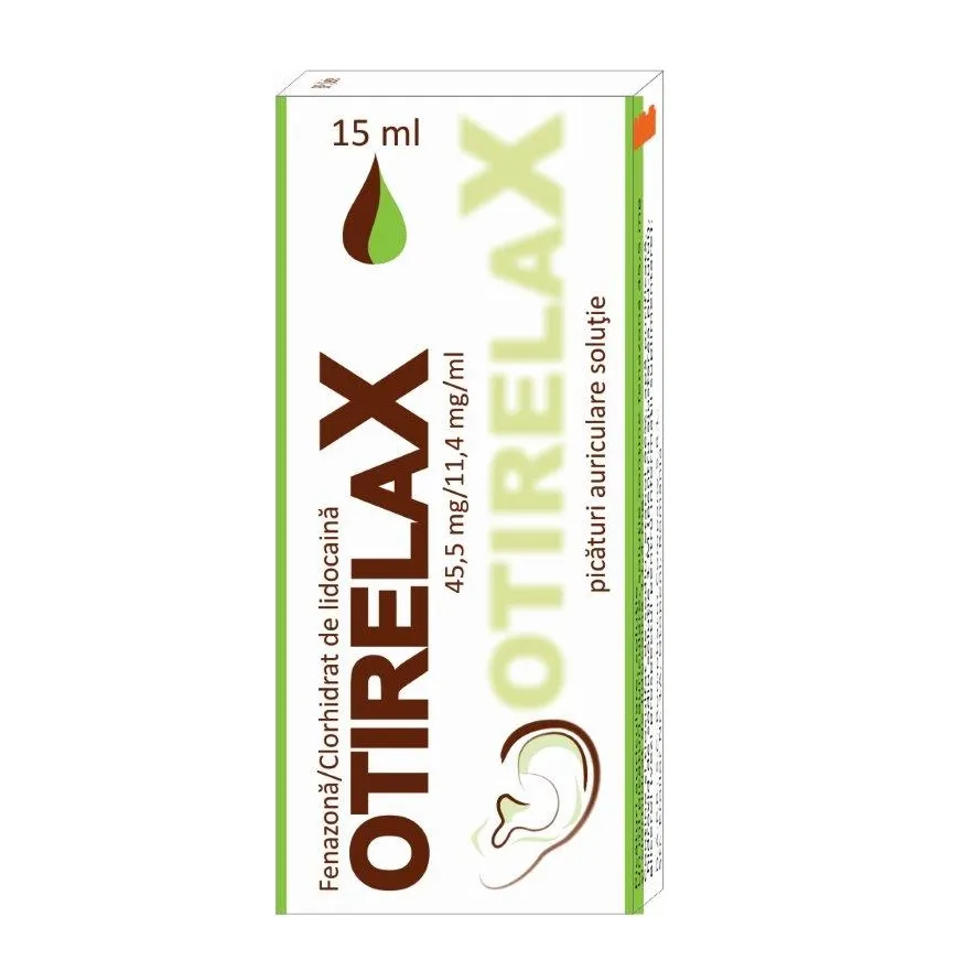 Otirelax 35mg/8,8mg/ml picaturi auriculare x 1 flacon