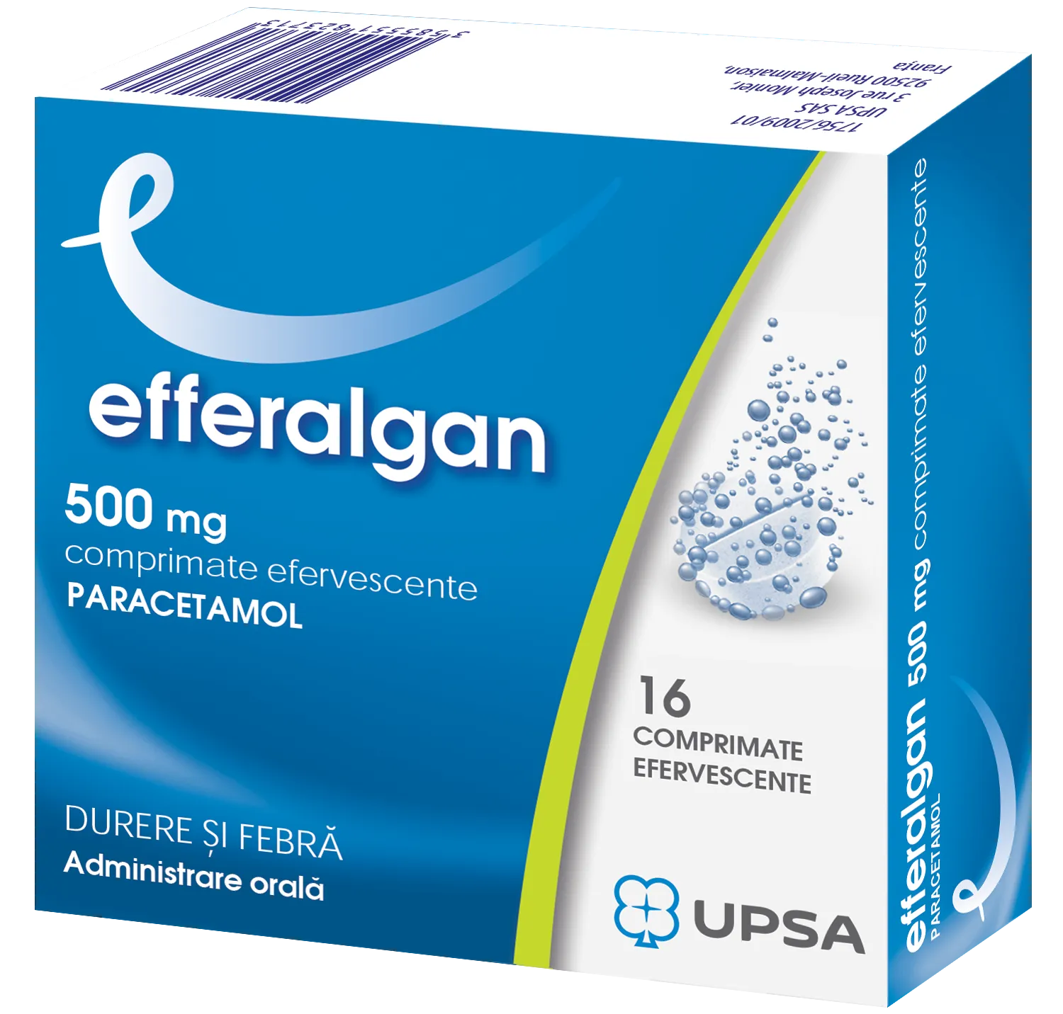 Efferalgan 500 mg x 16 comprimate efervescente