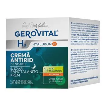 Crema antirid de noapte H3 Hyaluron C, 50ml, Gerovital