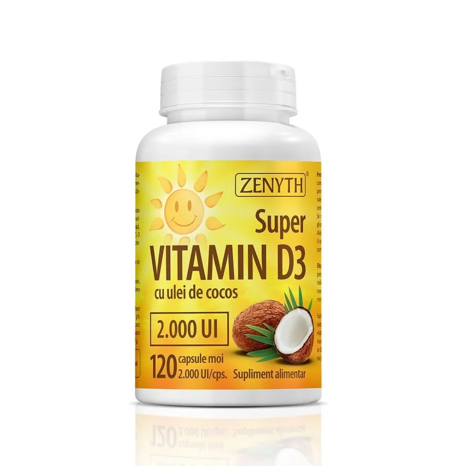 SUPER VITAMINA D3 X 150 CAPSULE LA PRET DE 120 CAPSULE ZENYTH