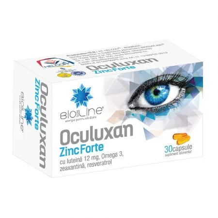 Oculuxan Zinc Forte, 30 capsule, Helcor