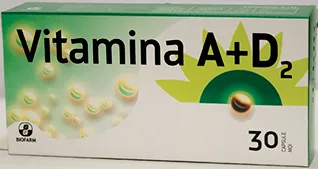 Vitamina A + D2 x 30cps (Biofarm)