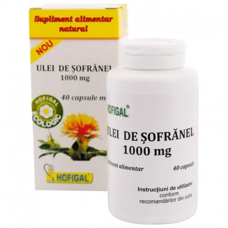 Ulei de sofranel 1000 mg, 40 capsule moi, Hofigal