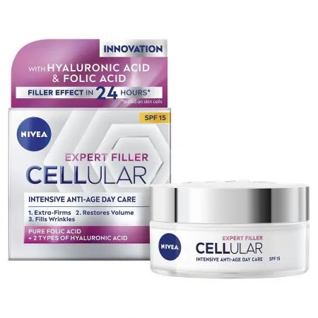 Crema de zi cu SPF 15 Hyaluron Cellular Filler, 50 ml, Nivea