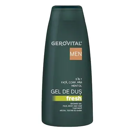 Gel de dus Fresh 3 in 1 Men, 400 ml, Gerovital