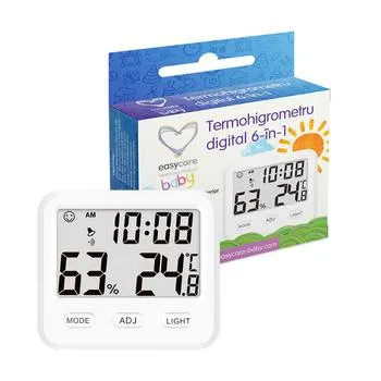 Termohigrometru digital 6in1, 1 bucata, EasyCare Baby