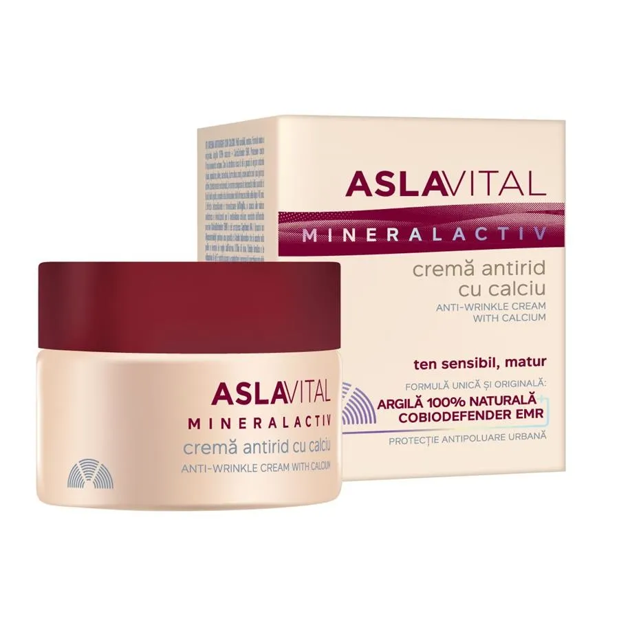 ASLAVITAL MINERALACTIV CREMA ANTIRID CU CALCIU 50ML