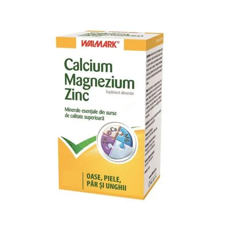 Calciu Magneziu Zinc, 30 capsule, Walmark