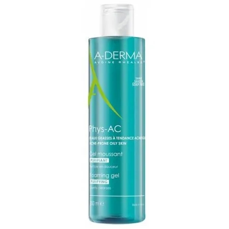 Gel de curatare pentru ten cu tendinta acneica Phys-AC, 200 ml, A-Derma