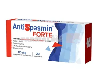 Antispasmin Forte 80 mg 20 comprimate