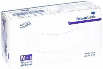 Manusi examinare Peha-soft nitrile M nepudrate albastre x 100buc (Hartmann)