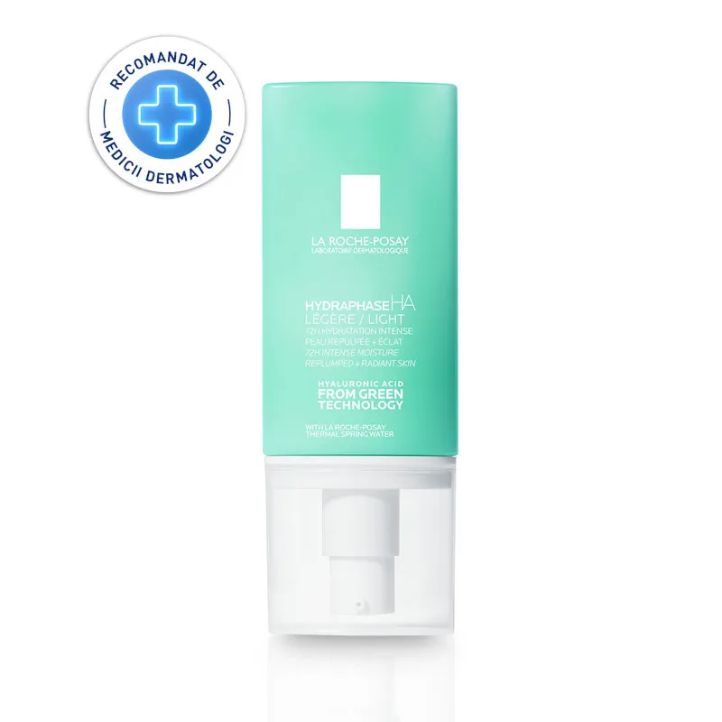 LA ROCHE POSAY HYDRAPHASE HA LEGERE CREMA INTENS HIDRATANTA 72H TEN SENSIBIL SI DESHIDRATAT 50ML