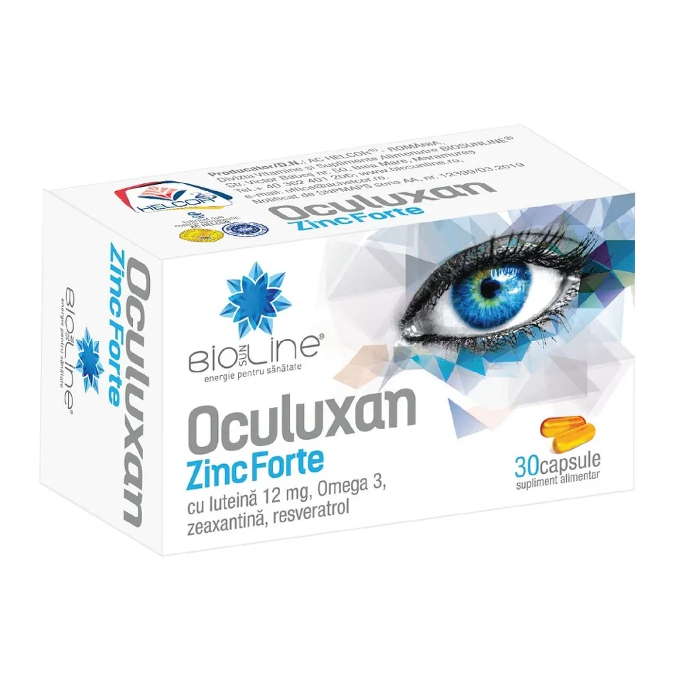 OCULUXAN ZINC FORTE 30 CAPSULE HELCOR