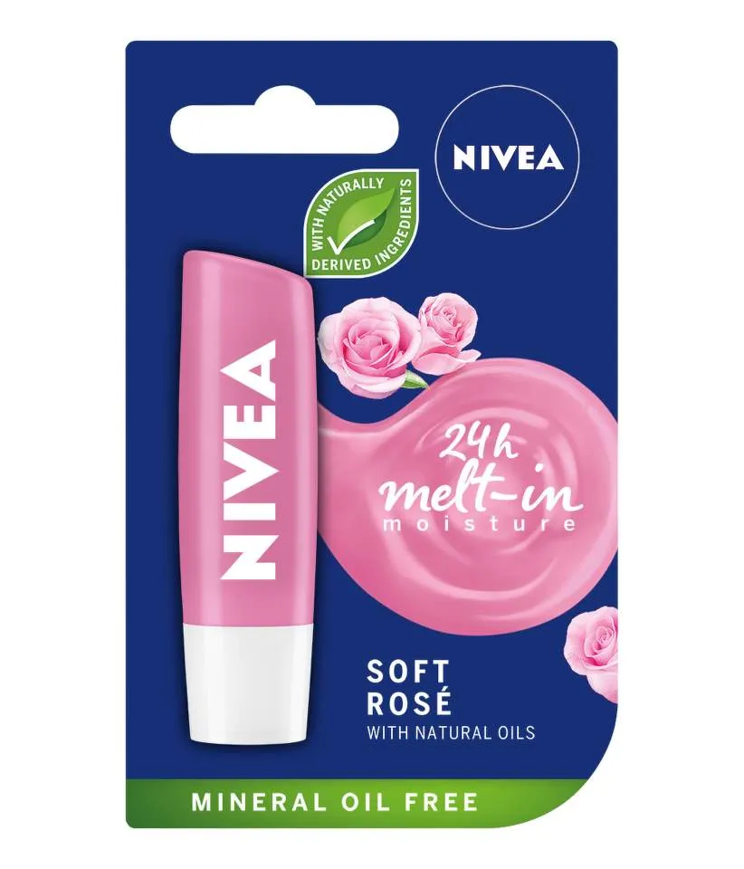 NIVEA 85066 LIP CARE ROSE 4.8G