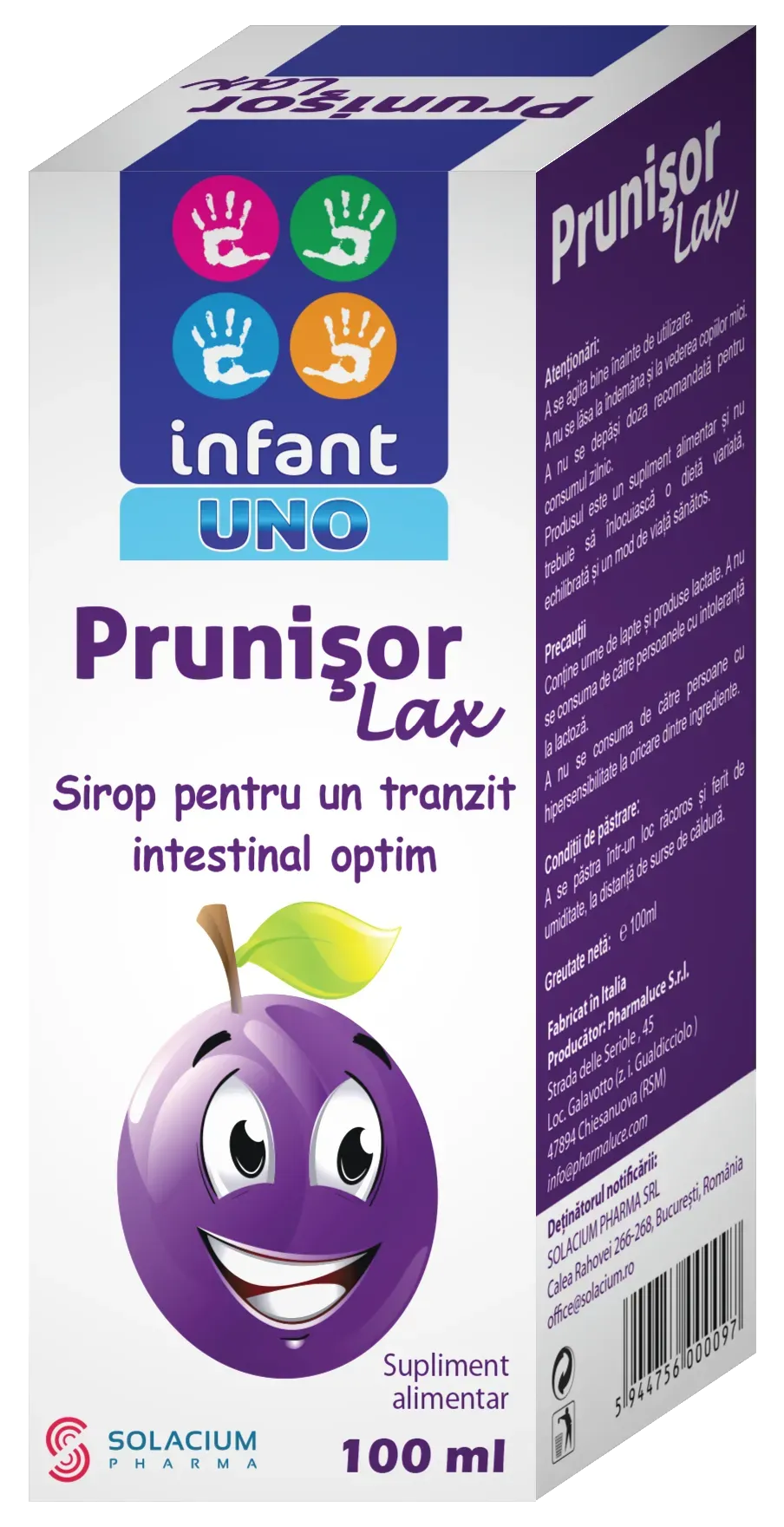 Infant Uno Prunisor Lax 100ml-Labormed Pharma RO