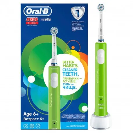 Oral B Periuta electrica Junior Green + TAXA VERDE 1 RON