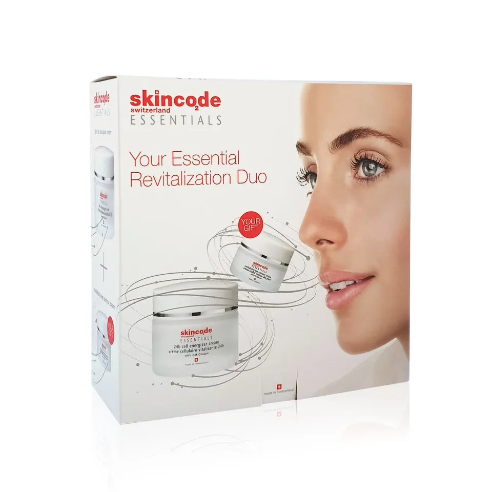 SKINCODE ESSENTIALS KIT 9041 CREMA ENERGIZANTA 24H 50ML+ CADOU CREMA REVITALIZANTA CONTUR OCHI 15ML