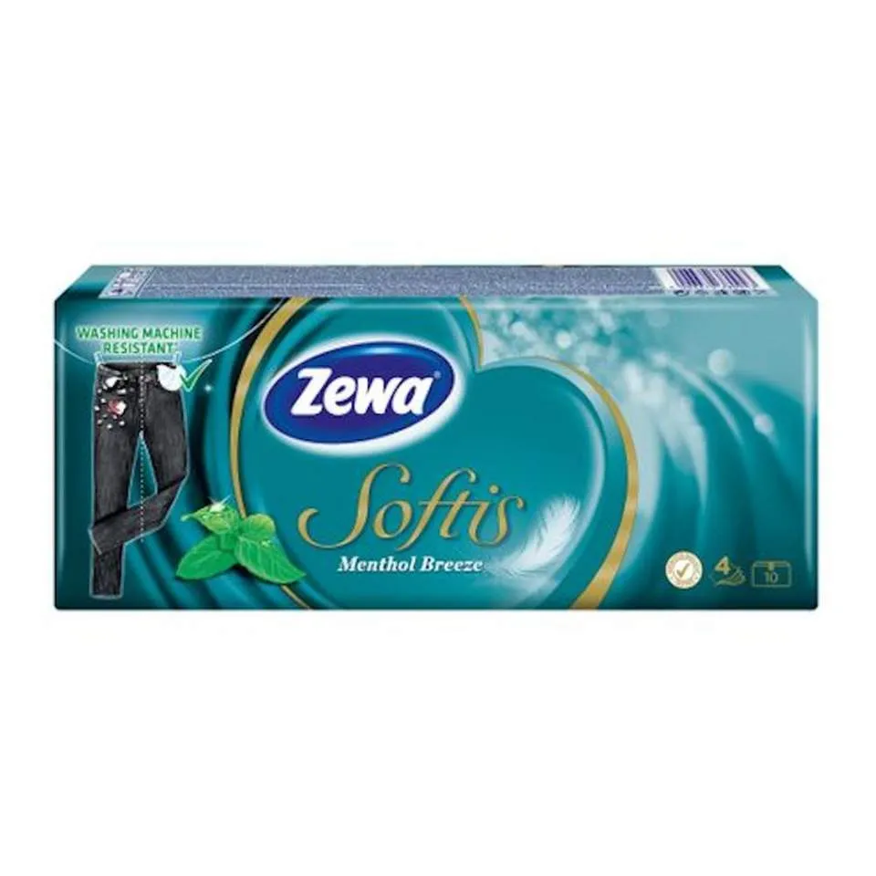 ZEWA BATISTE NAZALE SOFTIS MENTOLATE 10PACHETE X 9BUC