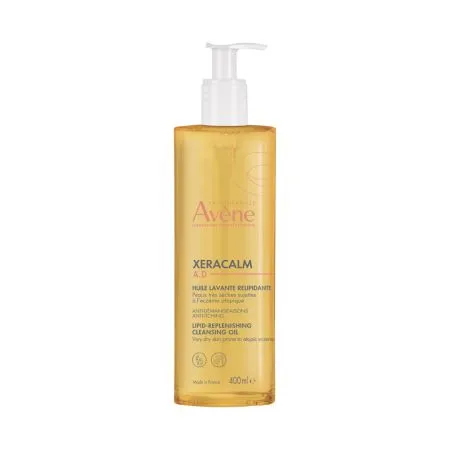 Ulei de curatare pentru refacerea filmului lipidic pentru pielea predispusa la dermatita atopica sau prurit XeraCalm AD, 400 ml, Avene