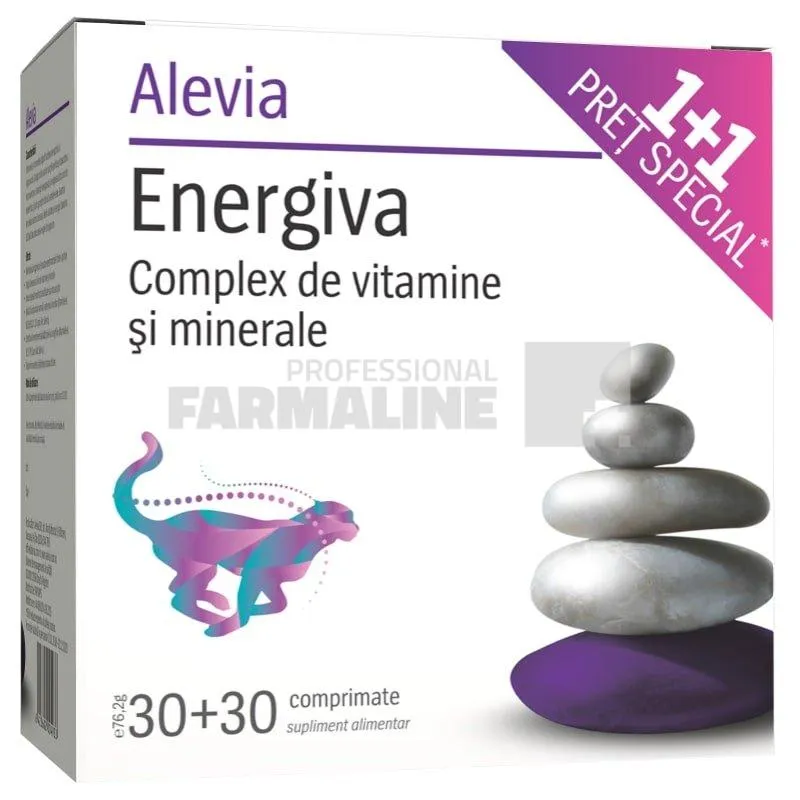 Alevia Pachet Energiva 30 comprimate 1 + 1 Cadou